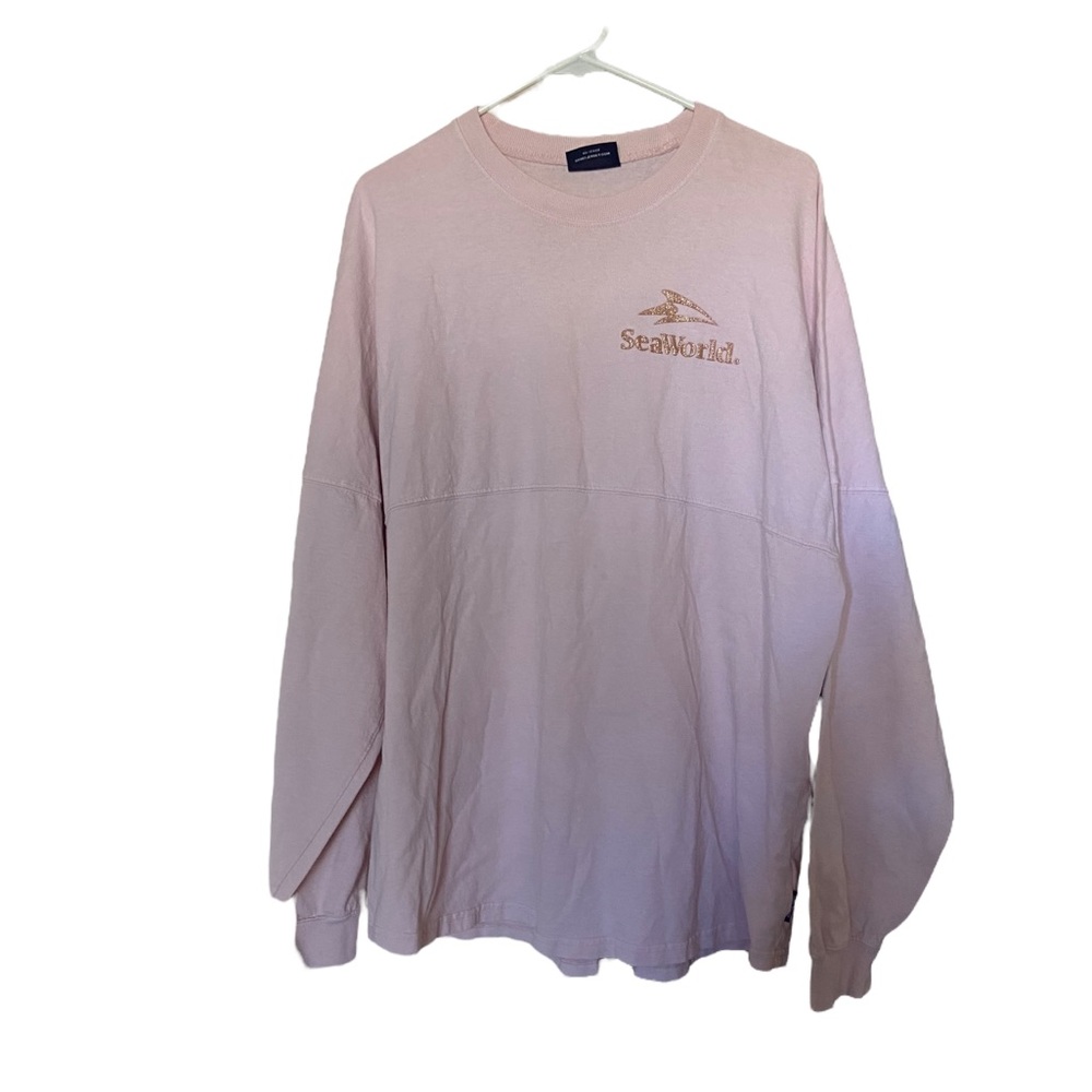 Spirit Jersey Sea World Rescue Pink Glitter Oversized Shirt